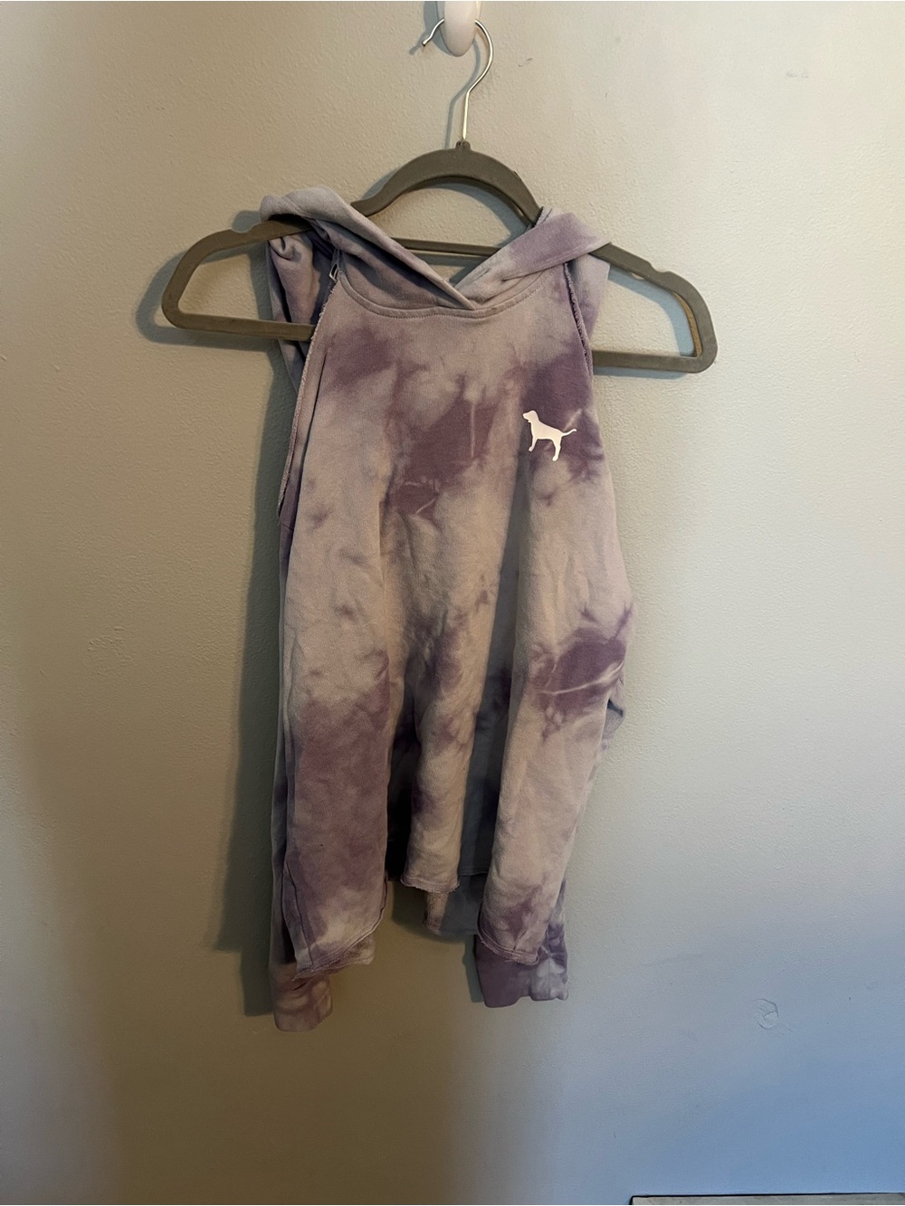 Victoria's Secret PINK Lavender Tie-Dye Hooded Tank